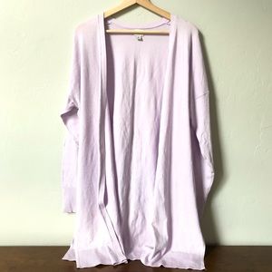 A New Day light purple tunic cardigan XL